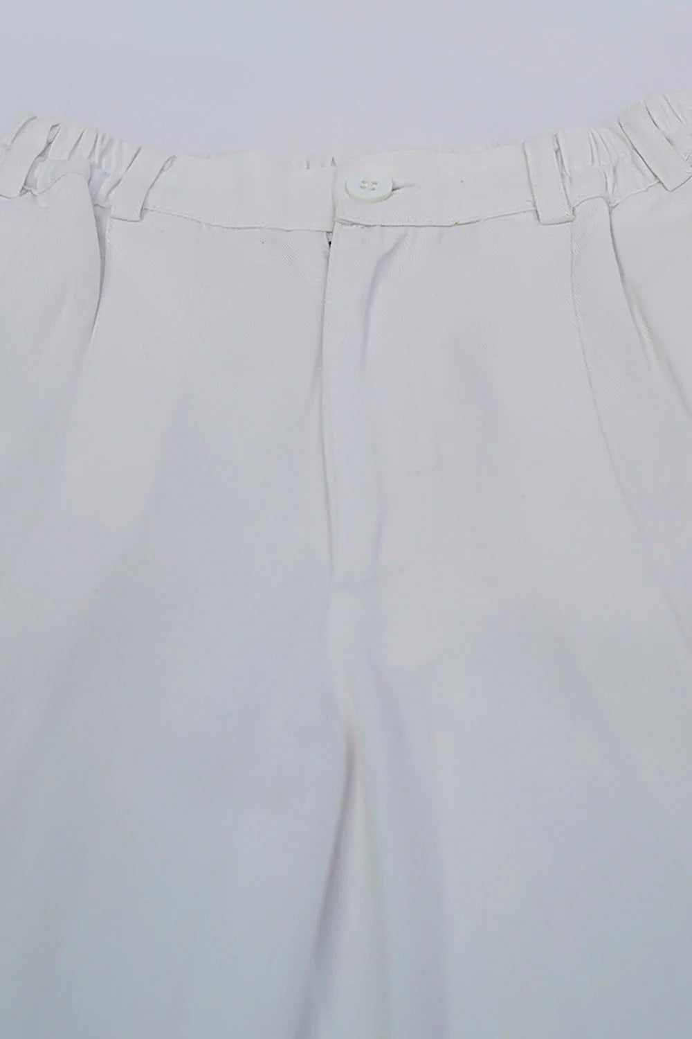 white kids trousers