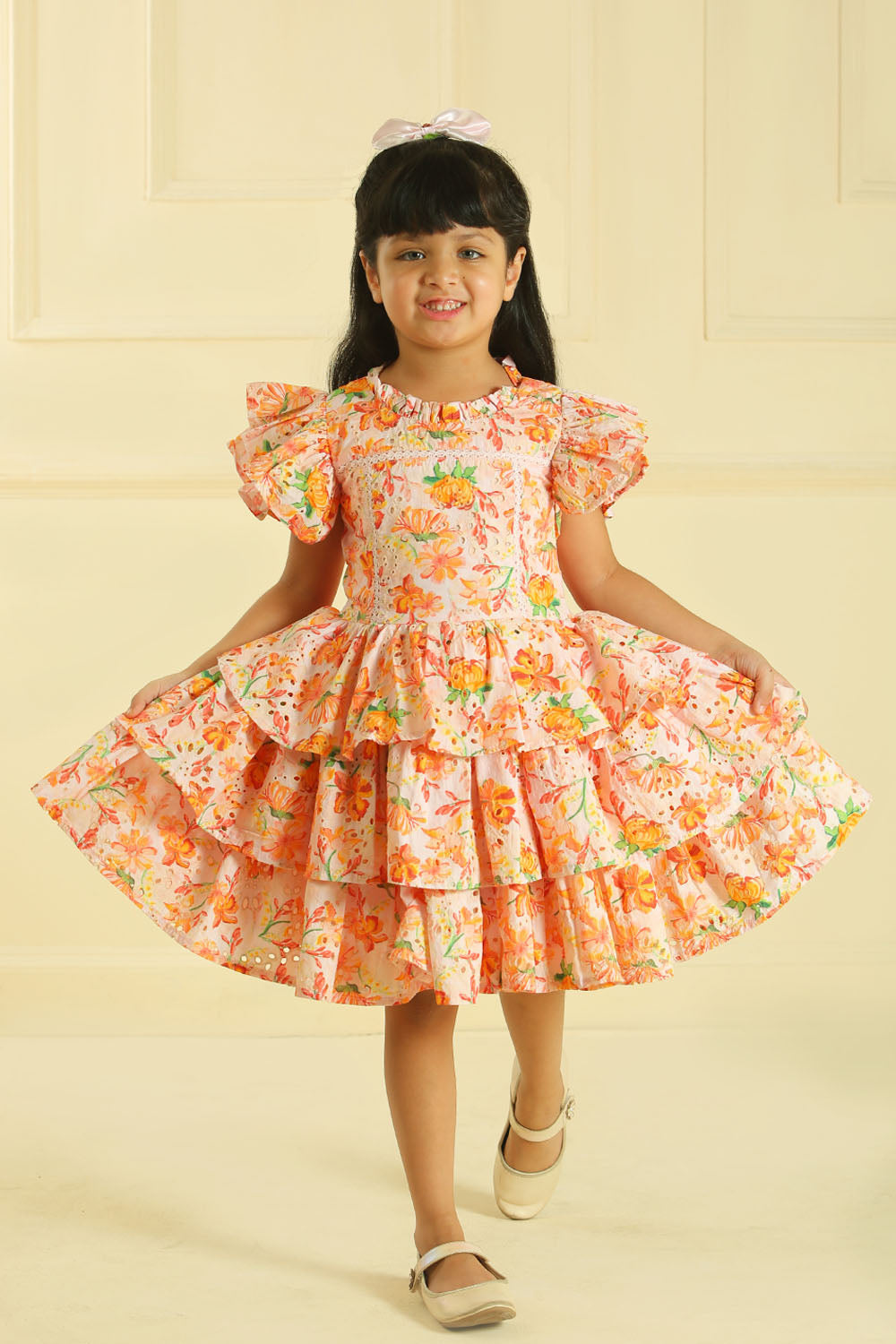 Lily Embroidered Flared Dress