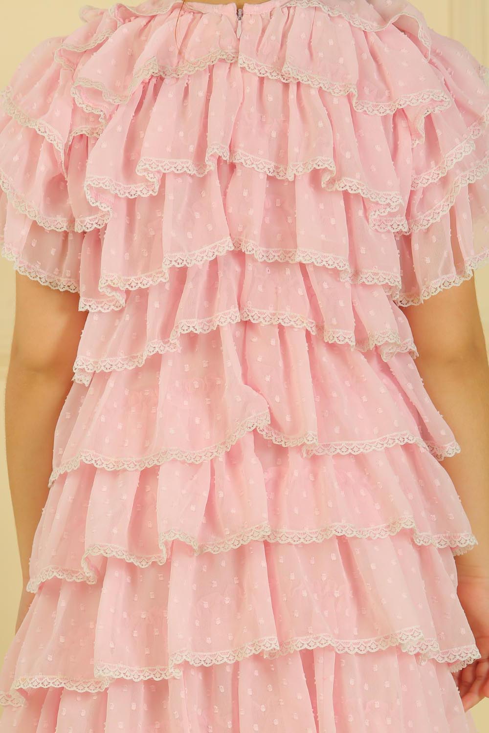 Wild Rose Ruffle Dress