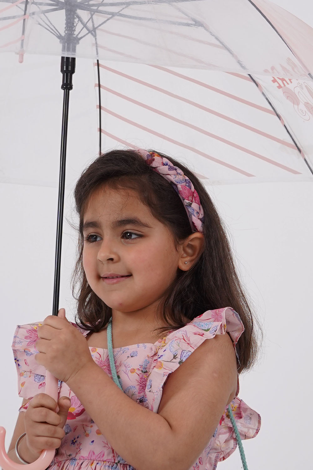 Floral braid headband for girls