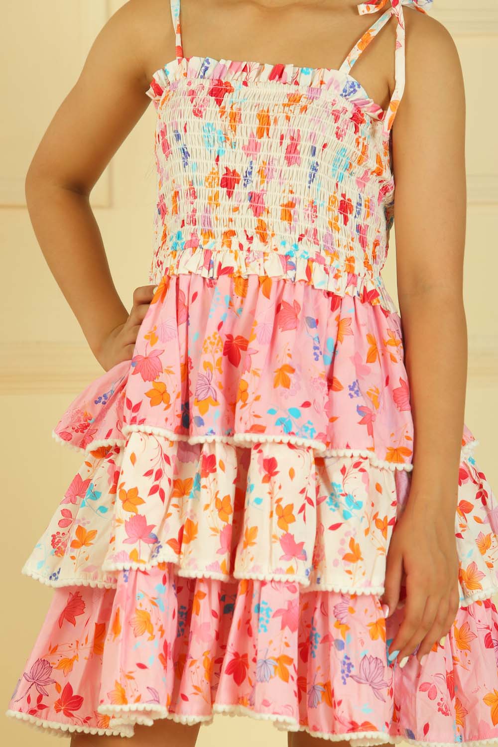 Jolly Print Panel Dress