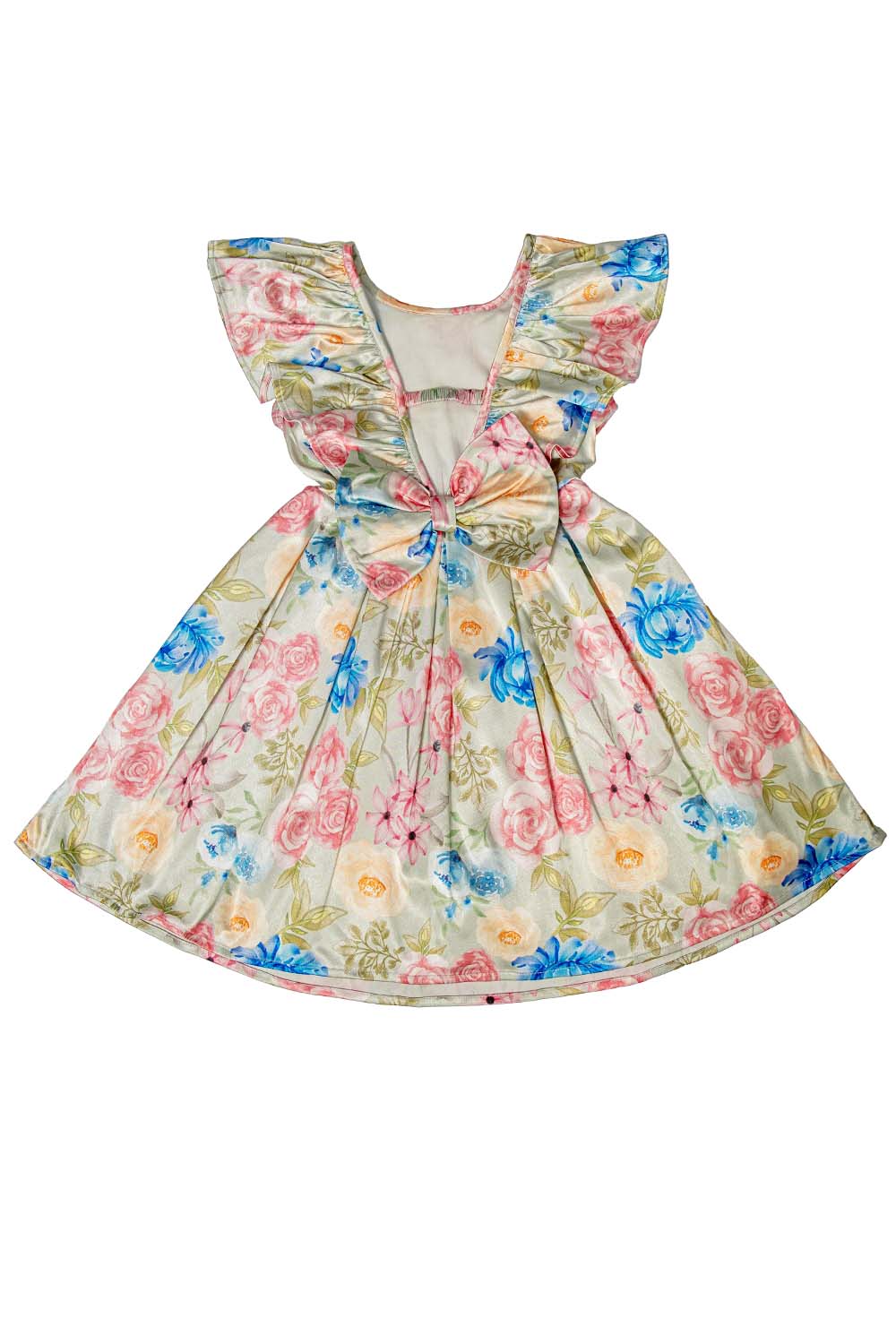 Satin Bow Dress for girls
