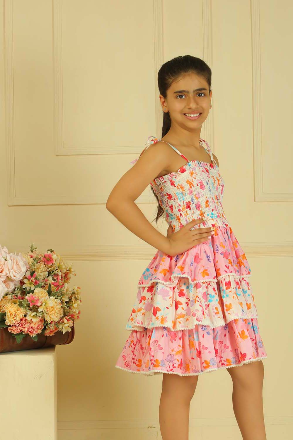 Jolly Print Panel Dress