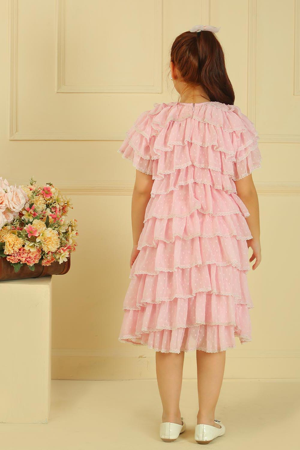 Wild Rose Ruffle Dress